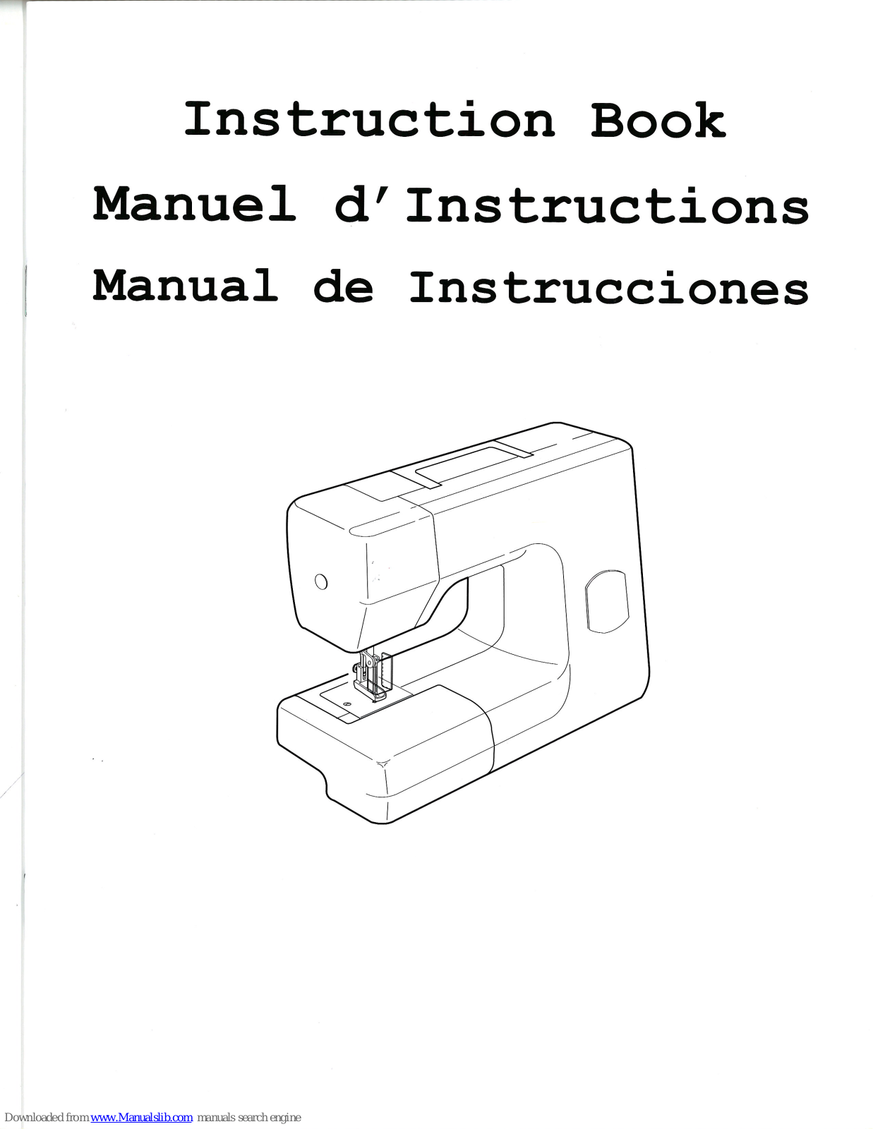 Janome 725 Instruction Book