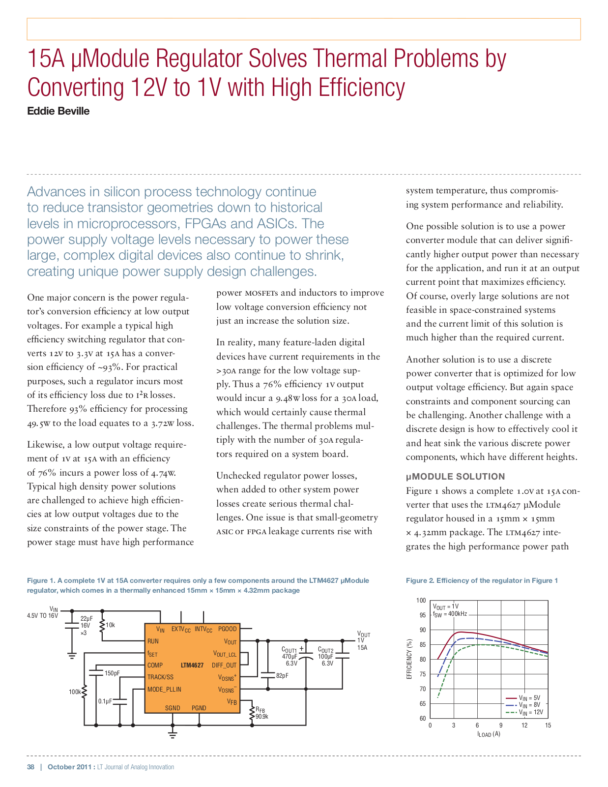 LINEAR TECHNOLOGY LTM4627 Technical data