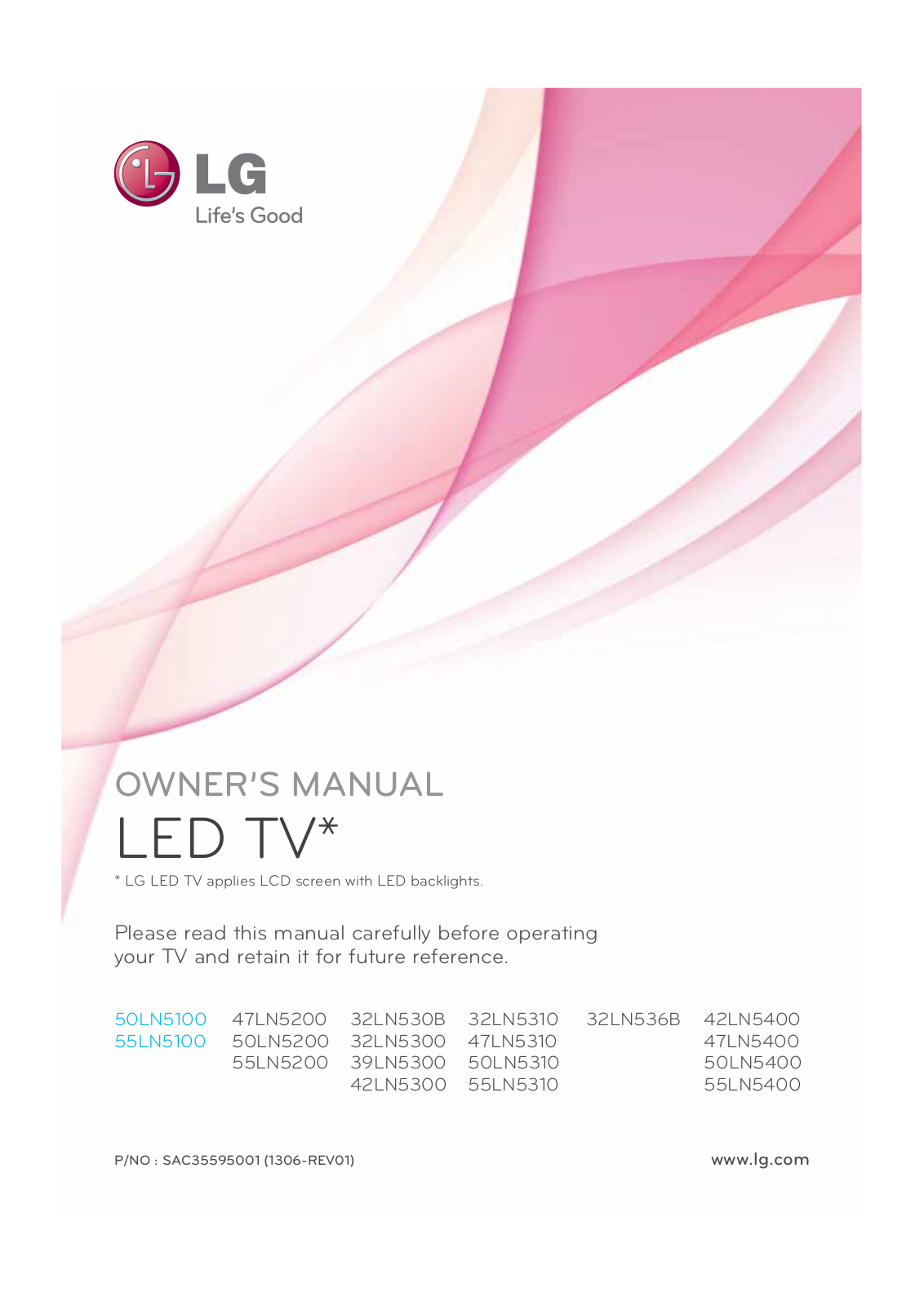 LG 50LN5100UB, 55LN5100UB User Manual