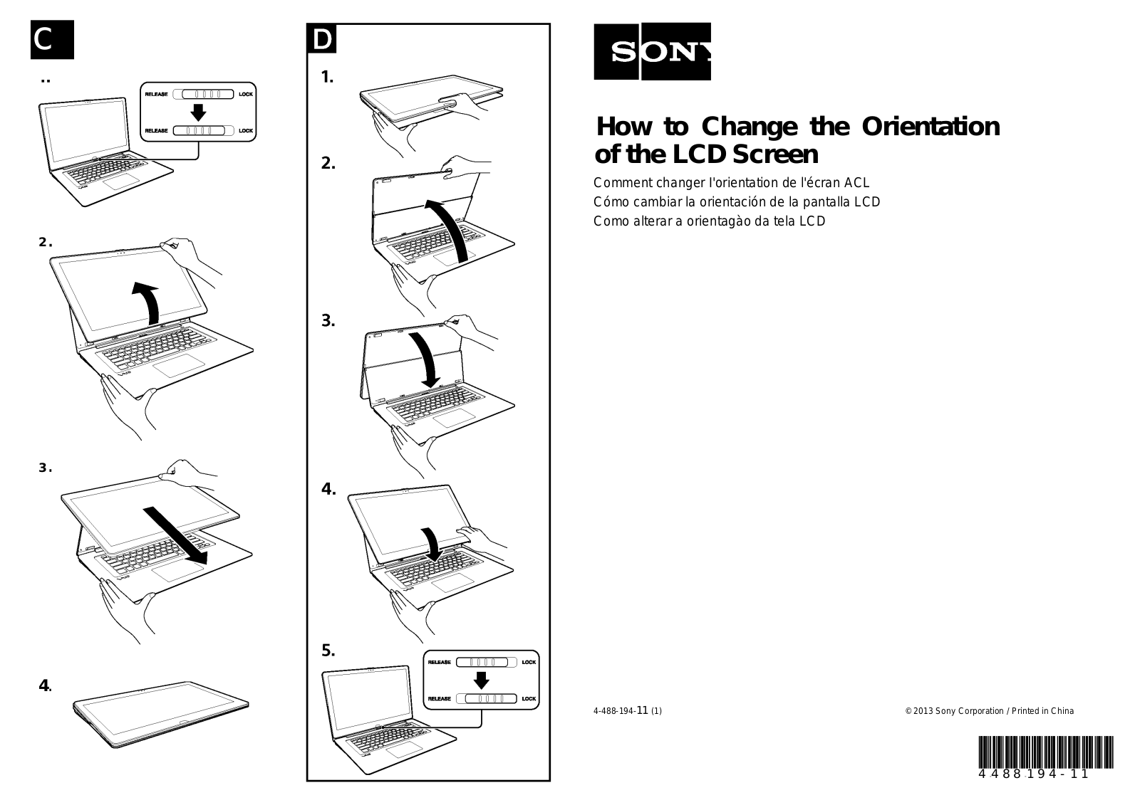 Sony SVF13N23CXS User Manual