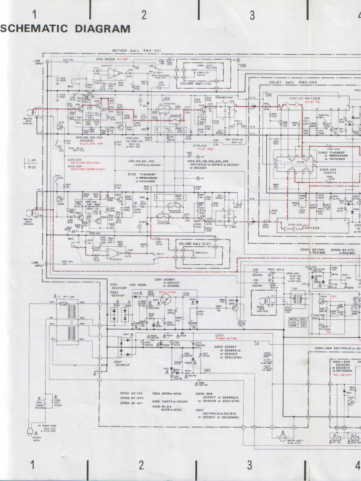 Pioneer CT-520 Service manual