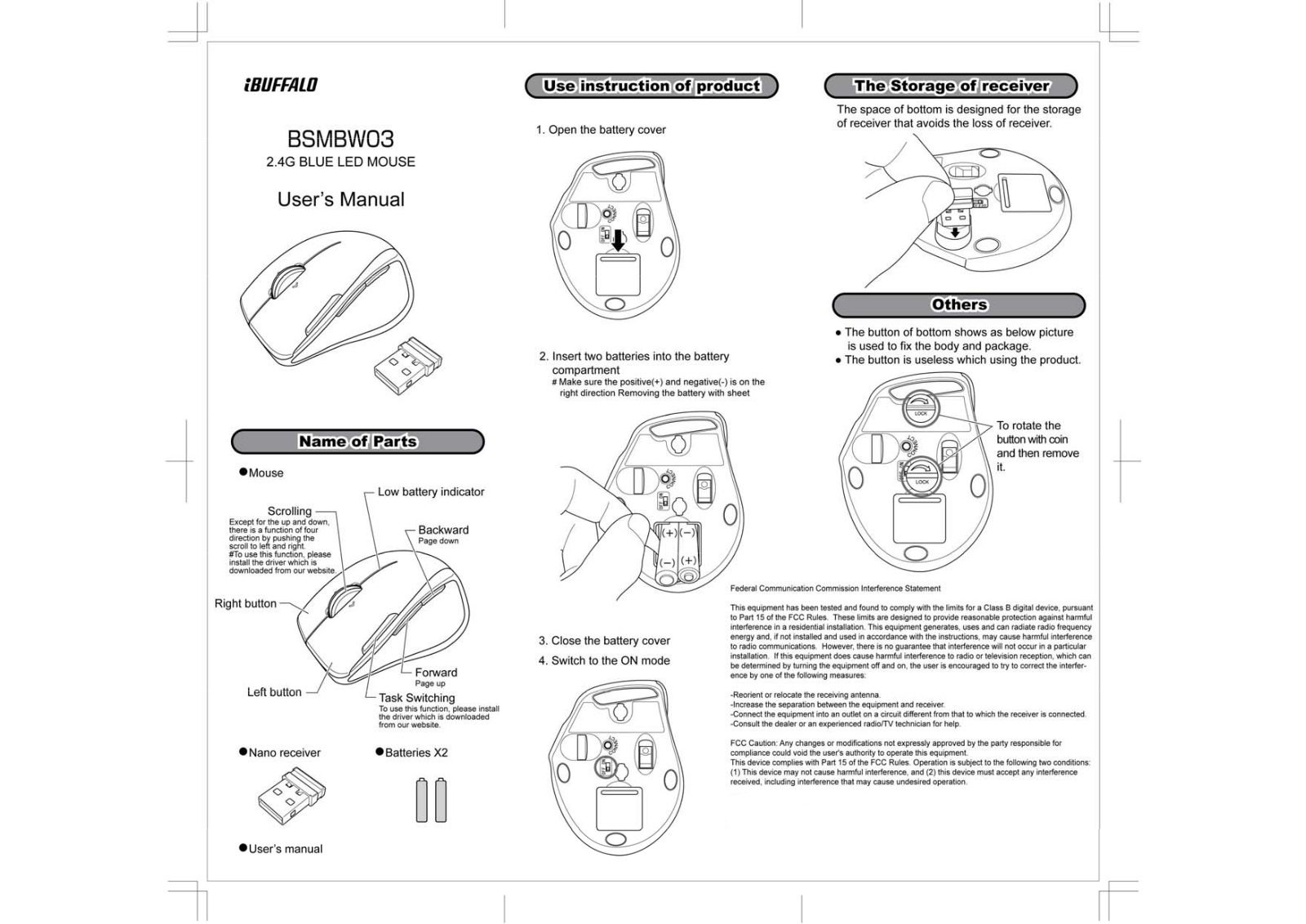 BUFFALO BSMBW03R 0, BSMBW03 0 User Manual