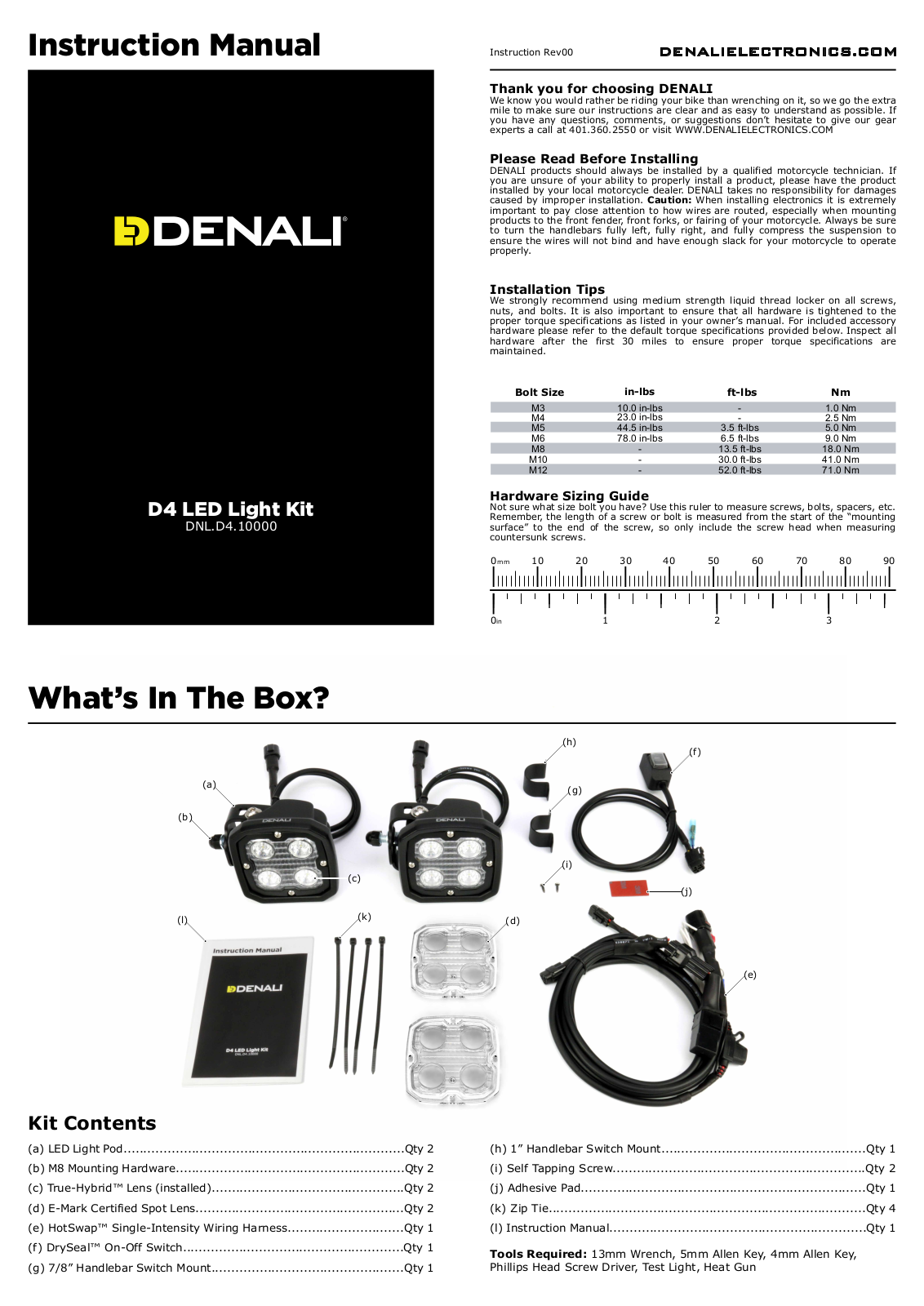 Denali D4 User Manual