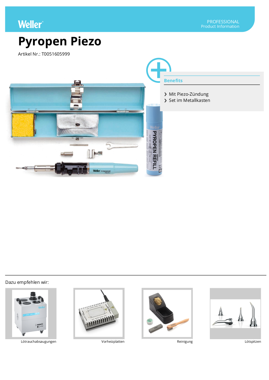 Weller Pyropen User Manual