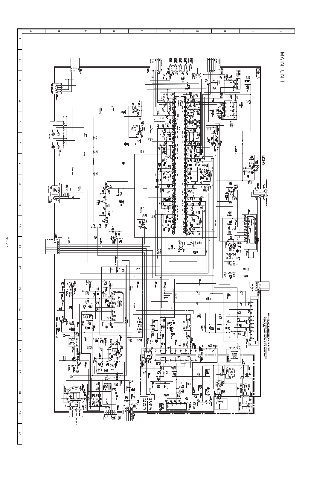 Sharp 20V20 Schematic