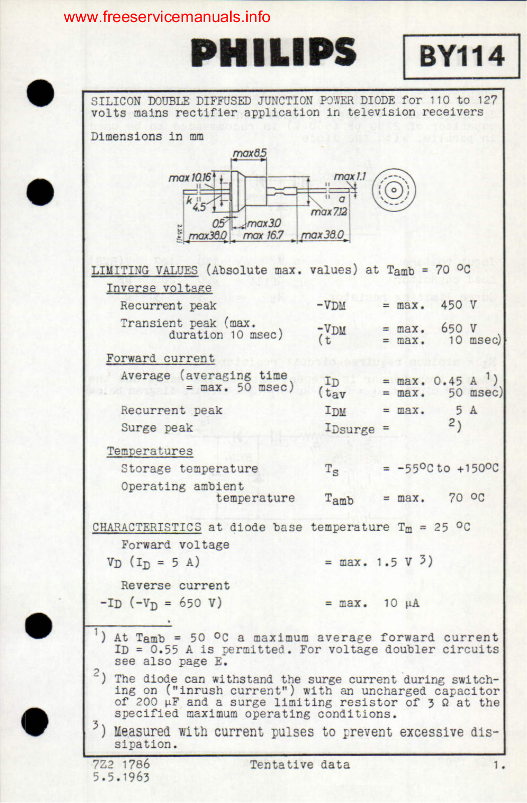 Philips by114 DATASHEETS