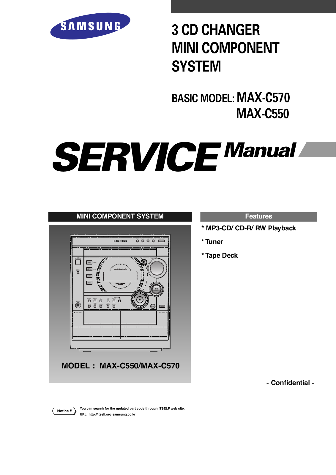 Samsung MAX-C550, MAX-C570 Schematic