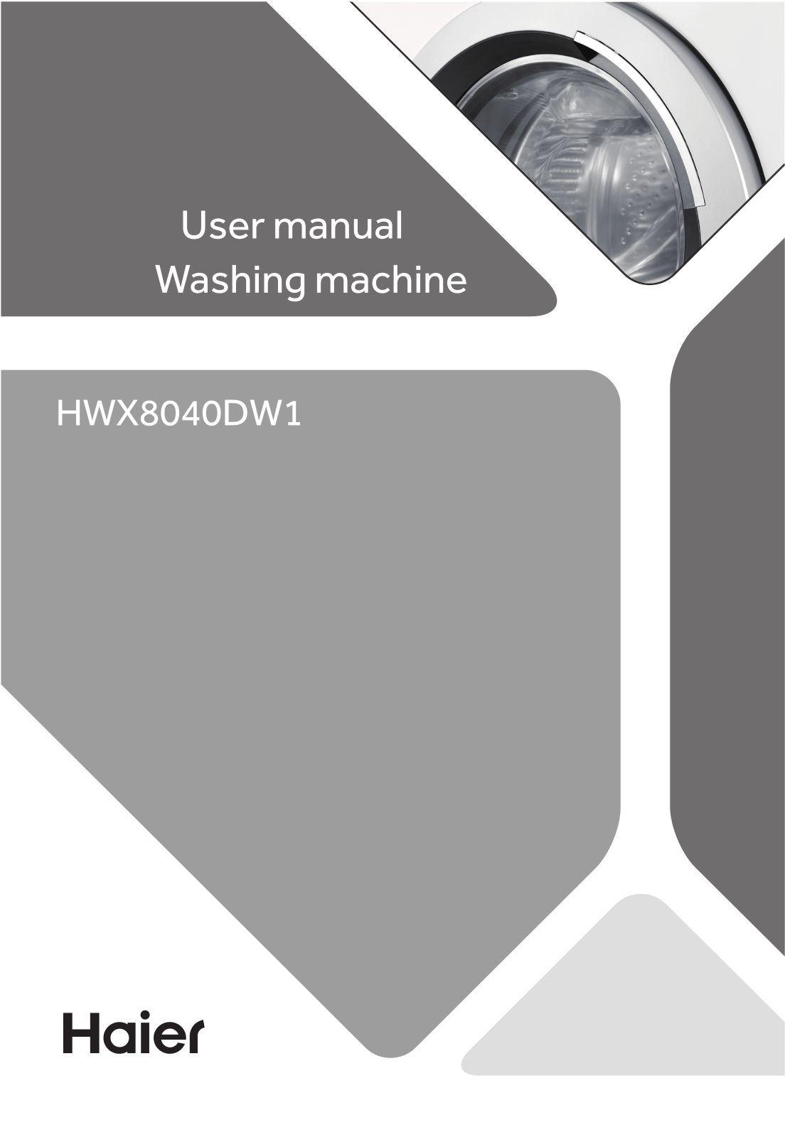 Haier HWX8040DW1 User Manual