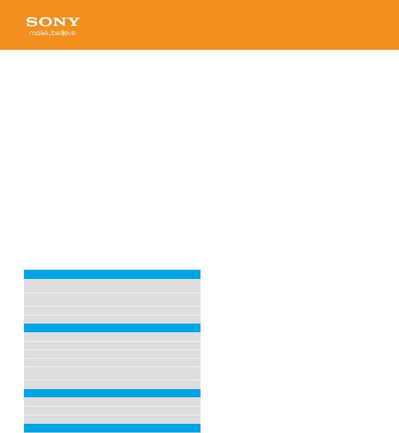 Sony MDR-ZX300IP/W BROCHURE