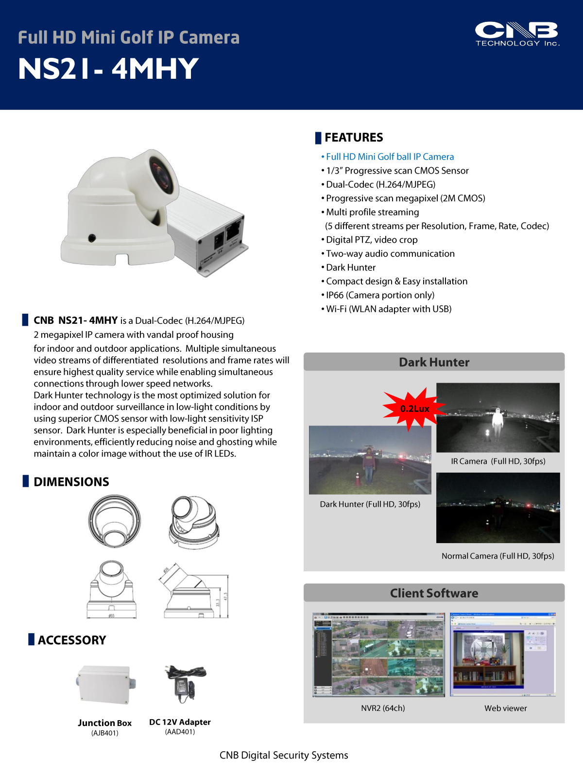 CNB NS21-4MHY Specsheet