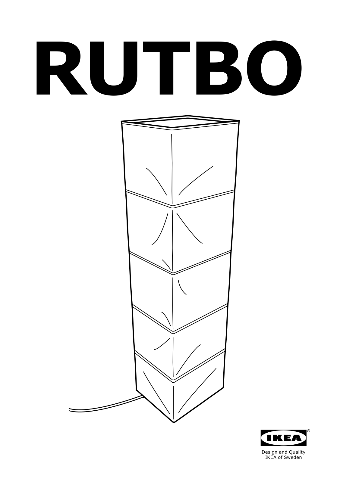 IKEA RUTBO User Manual