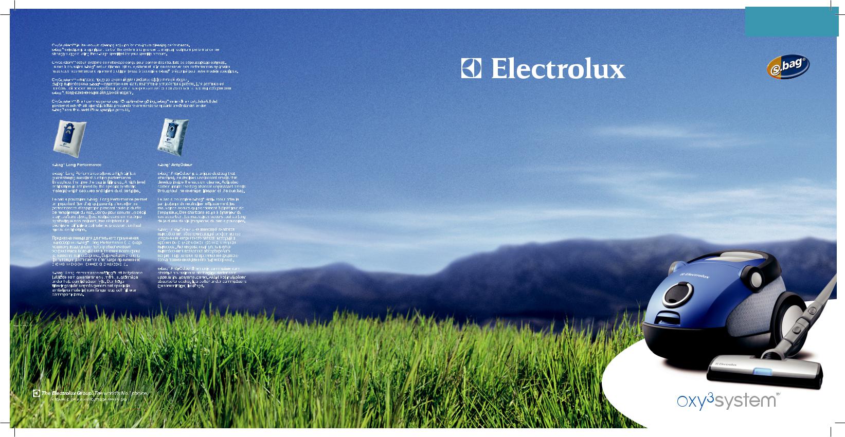 Electrolux Oxy3 system, ZO 6352, ZO 6330, ZO 6331 Brochure