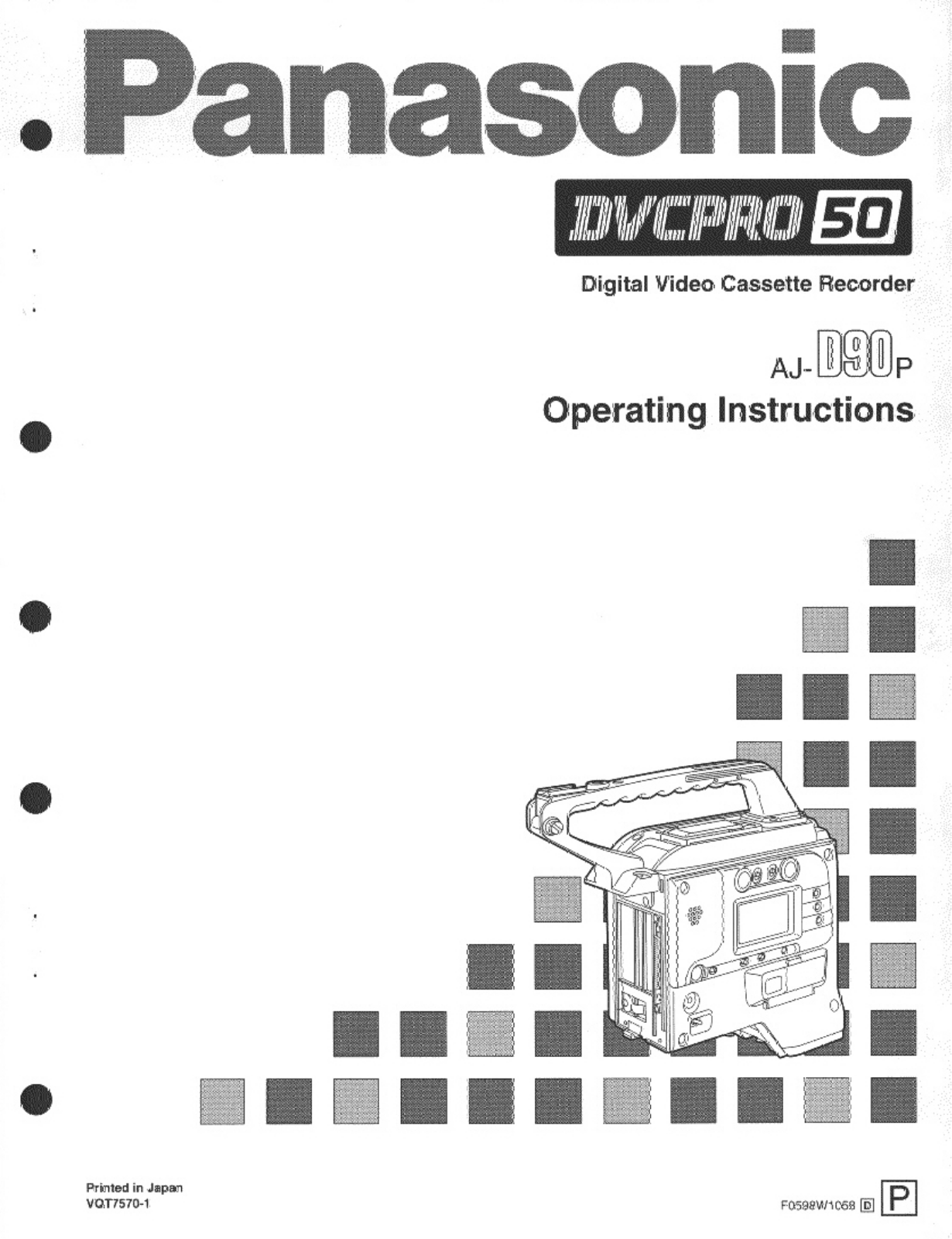 Panasonic AJ-D90P User Manual