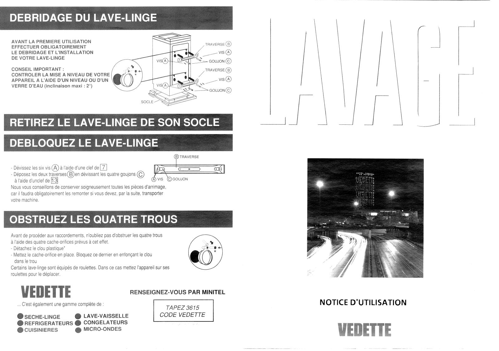 Vedette 464Z User Manual