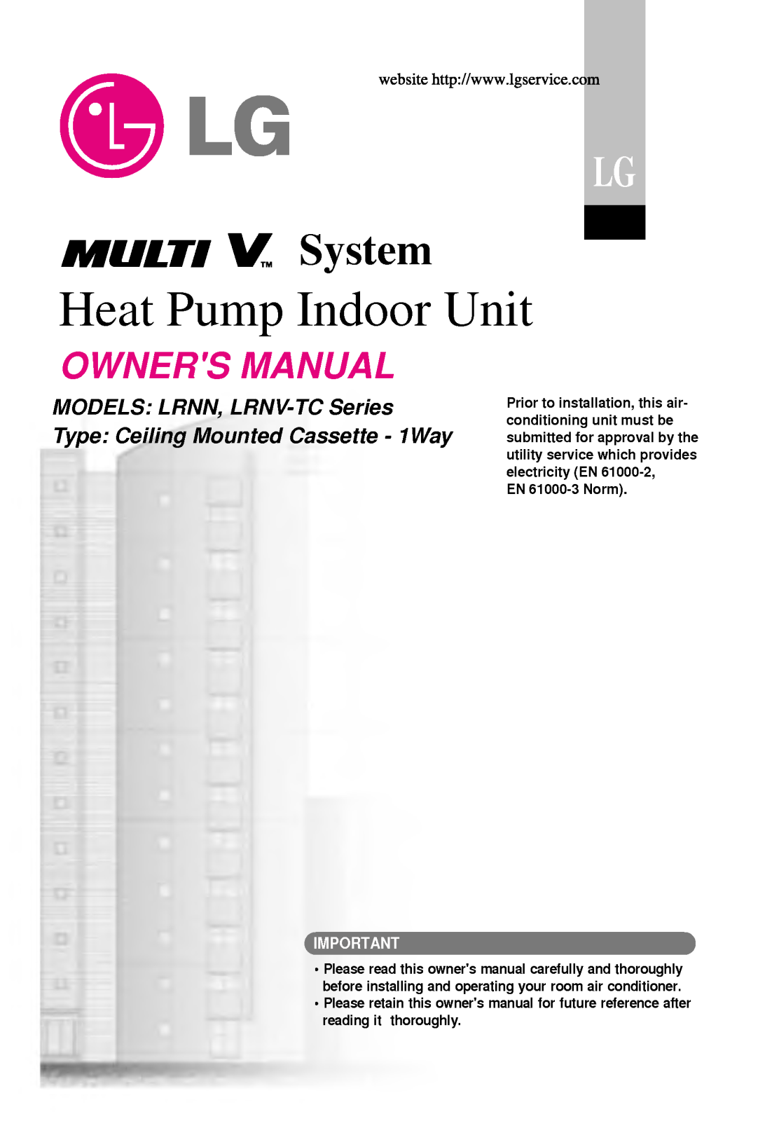 LG LRNN126TCA0 User Manual