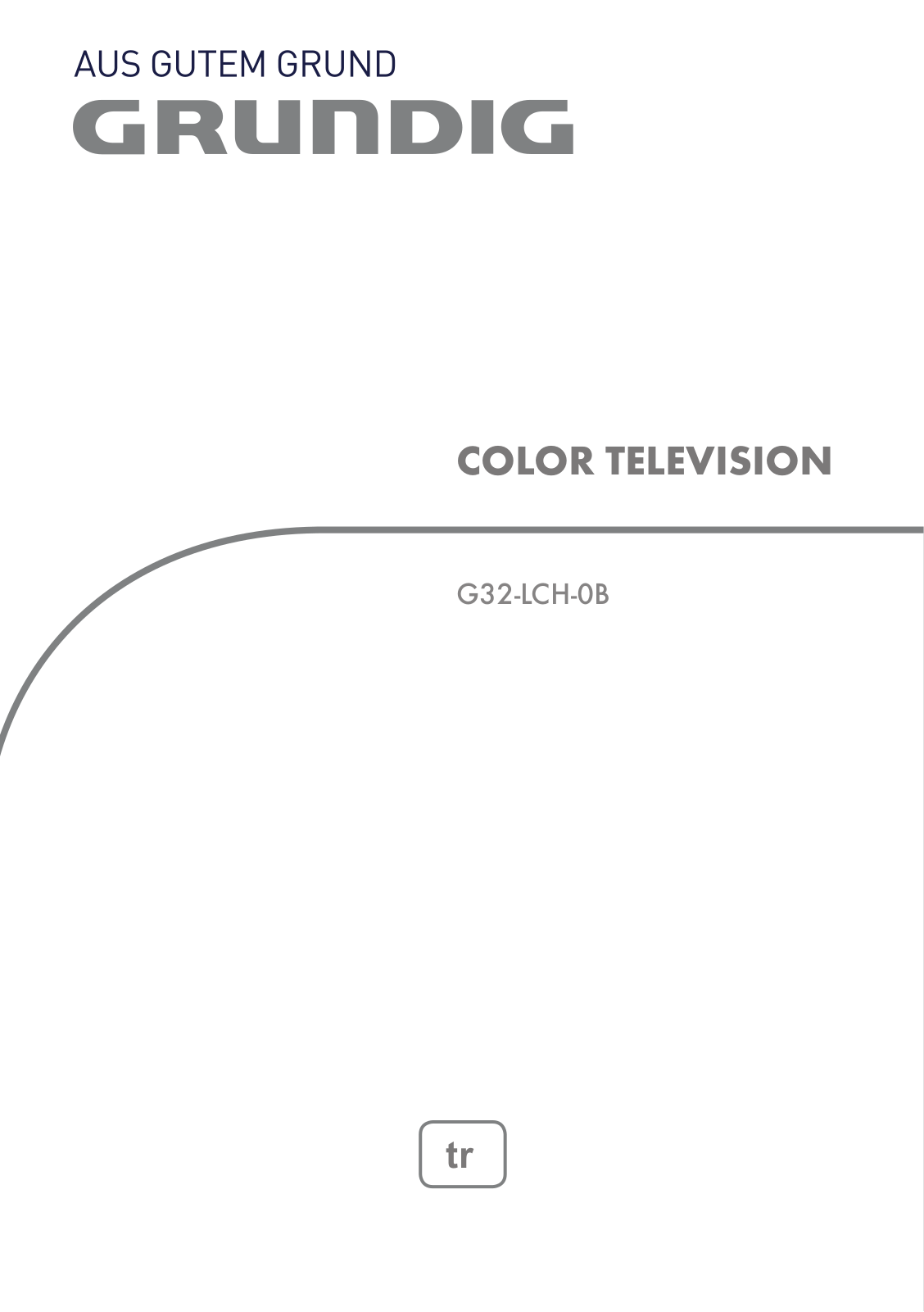 Grundig G32-LCH-0B User manual