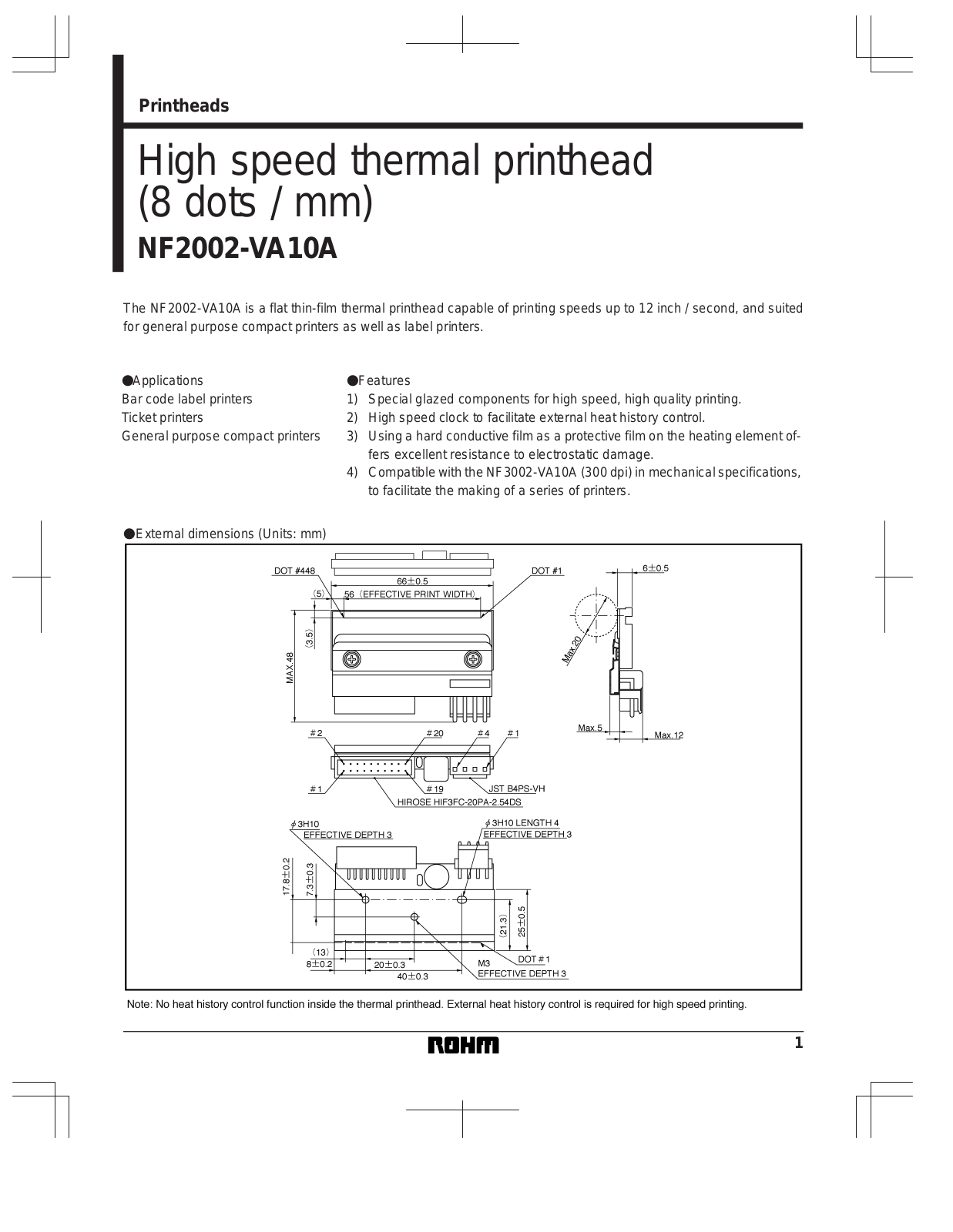 ROHM NF2002-VA10A Datasheet