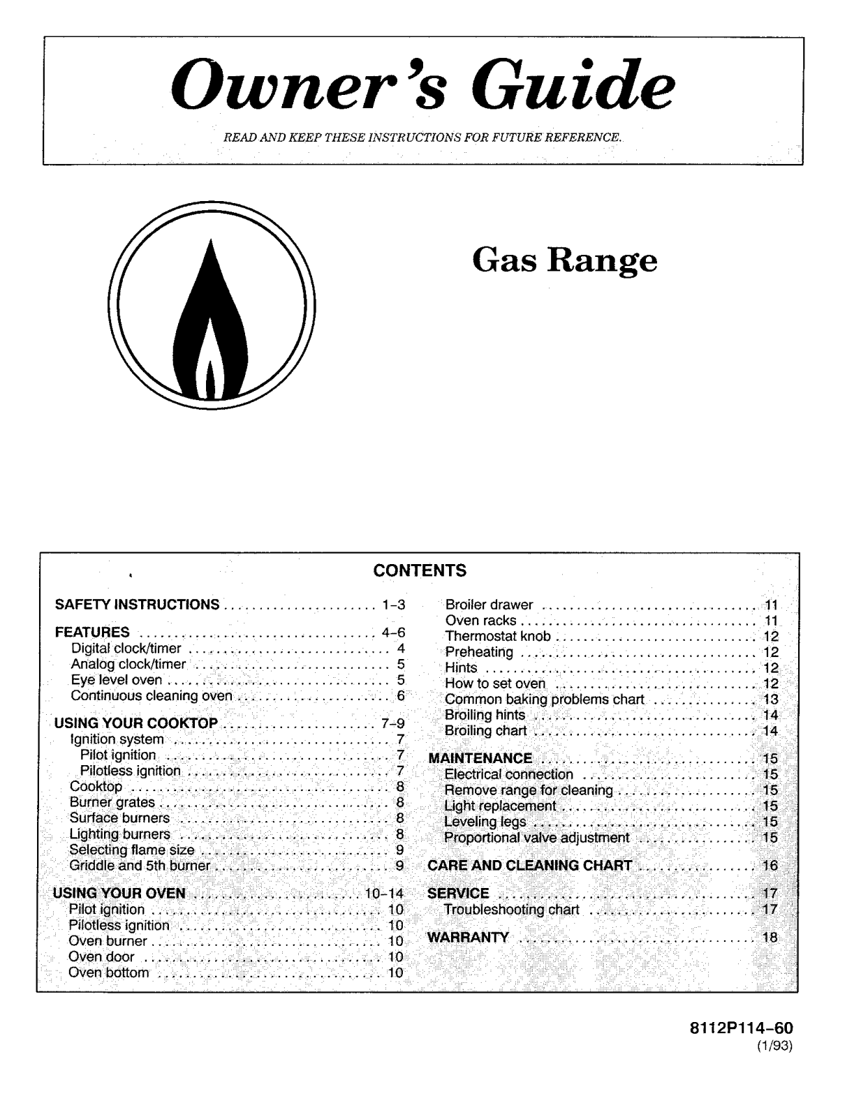 Magic Chef 4100PRA, 4100PRA-K, 4100PRW, 4100PRW-K, 4121WRA Owner's Manual
