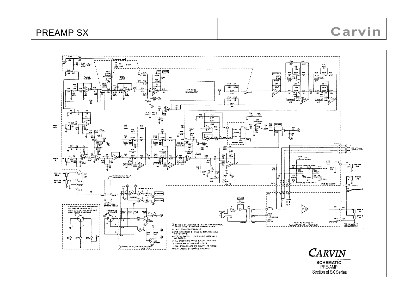 Carvin sx schematic