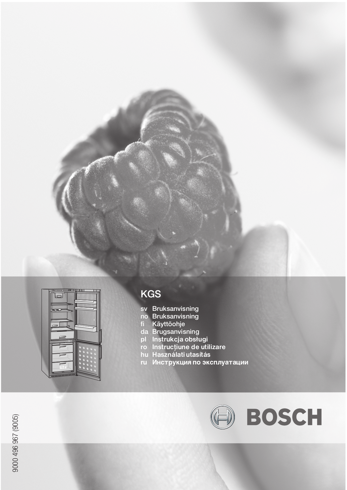 Bosch KGS 39A10 User Manual