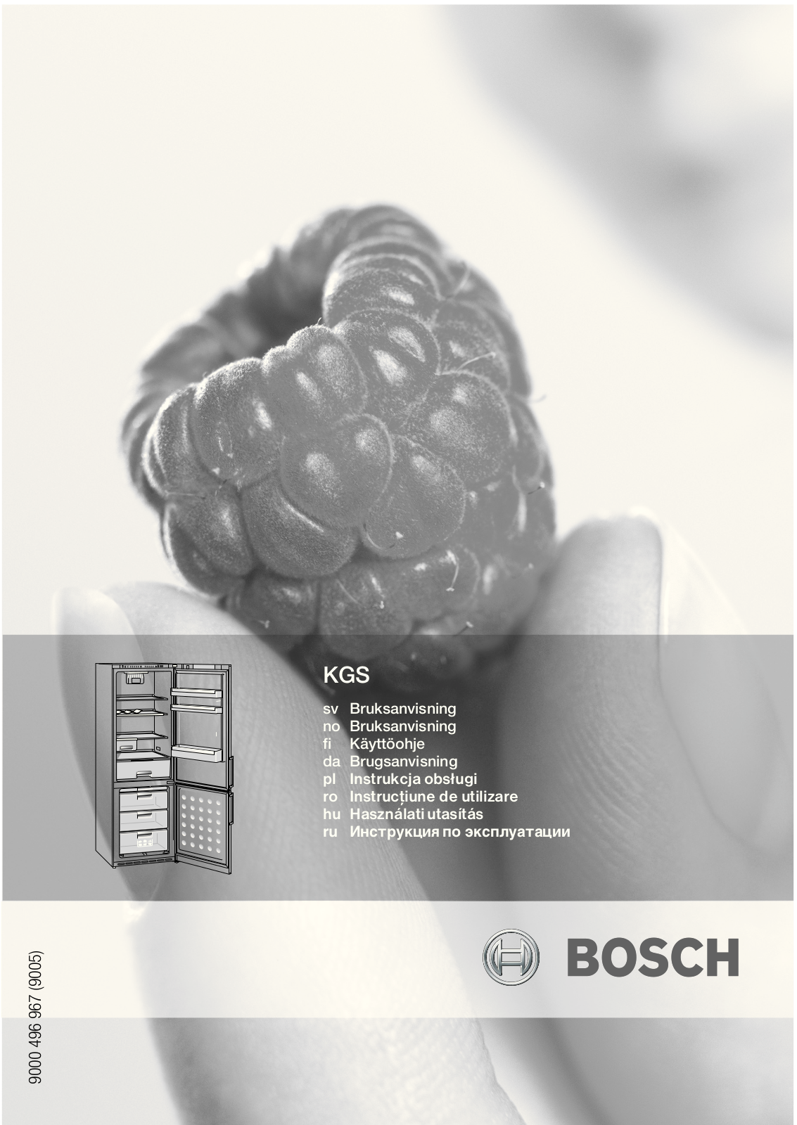 Bosch KGS 39A10 User Manual
