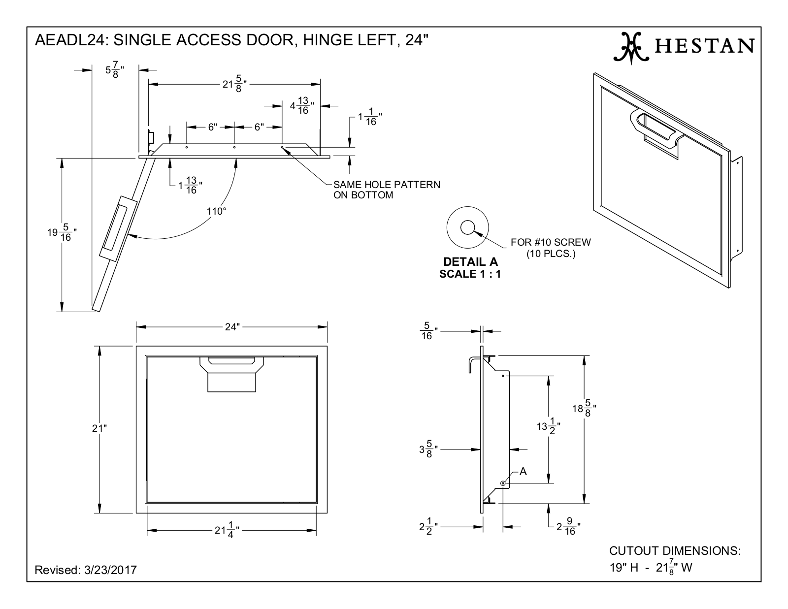 Hestan AEADL24RD User Manual