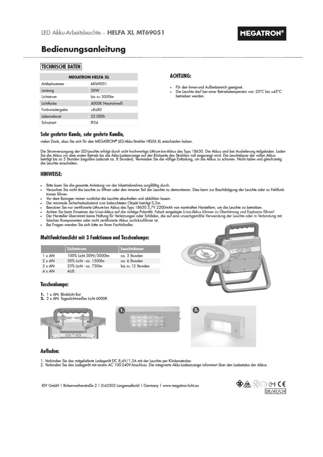 Megatron Helfa XL, MT69051 User guide