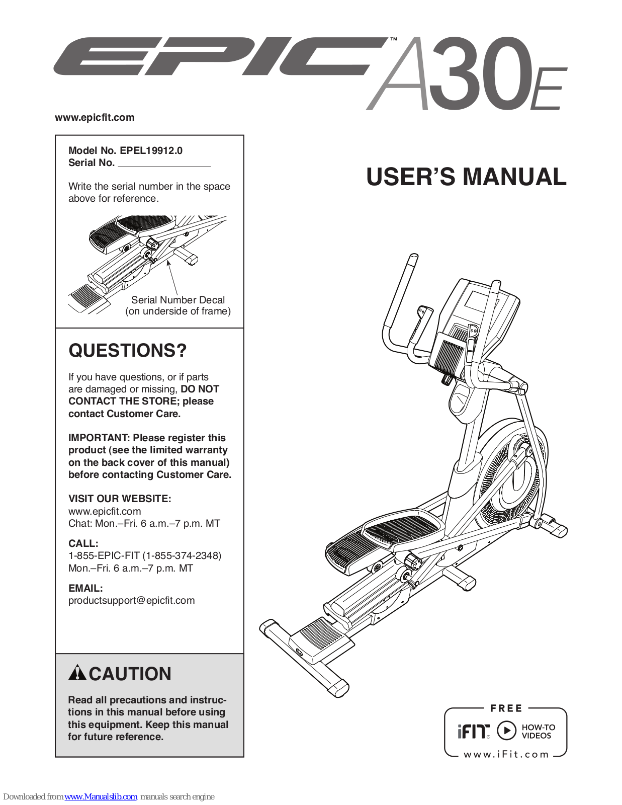 Epic A30E EPEL19912.0 User Manual