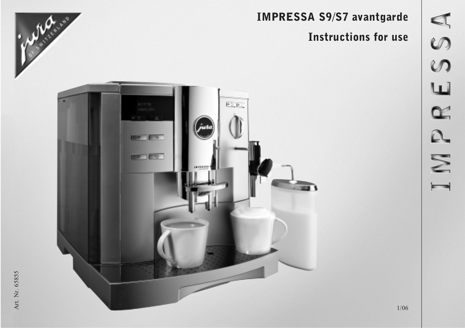 Jura Capresso S9, S7 User Manual