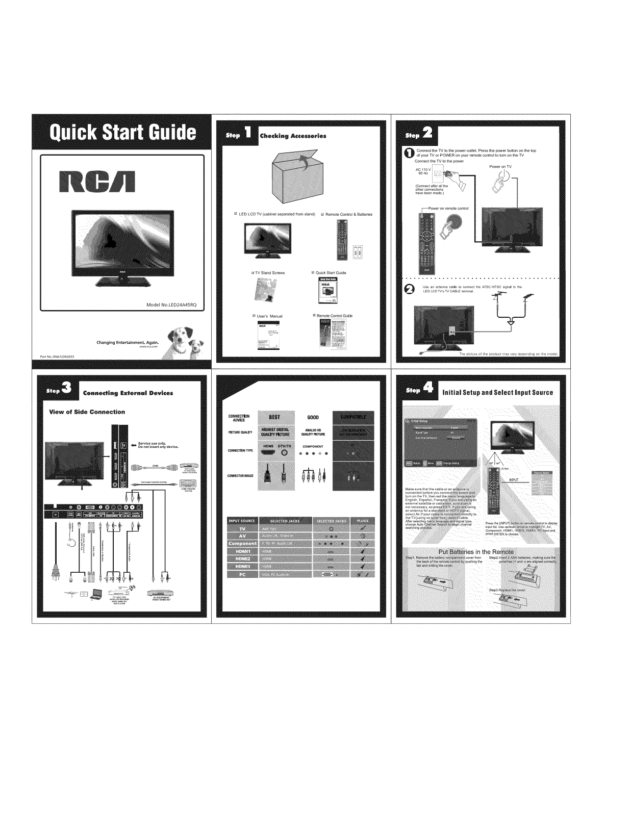 RCA LED24A45RQ Owner’s Manual