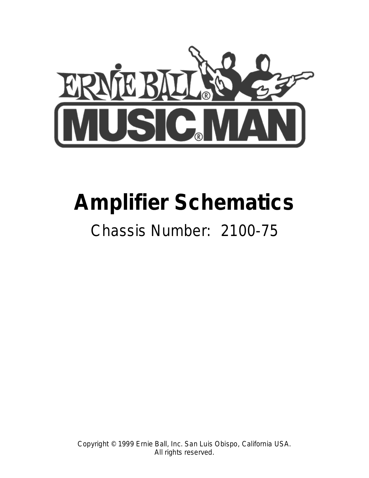 Musicman 2100 75 schematic - ManualMachine.com