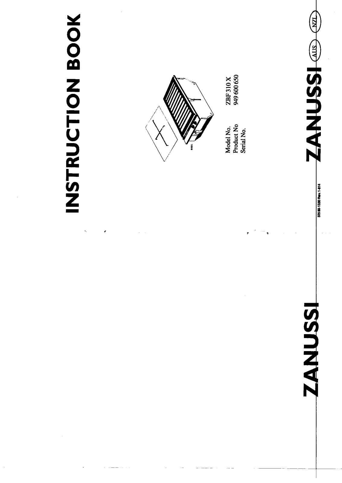 Zanussi ZBF310X USER MANUAL