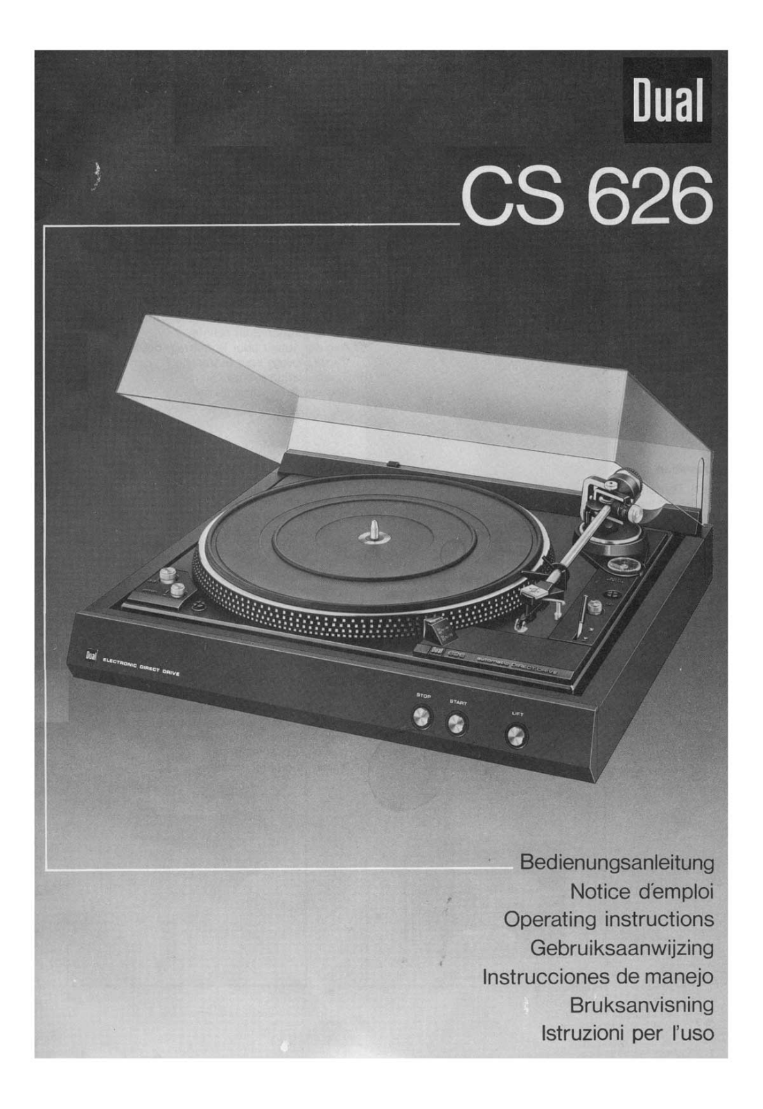 Dual CS-626 Owners manual