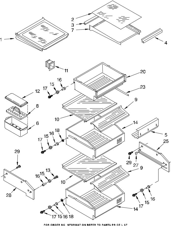 KitchenAid KSSS42QDW00 Parts List