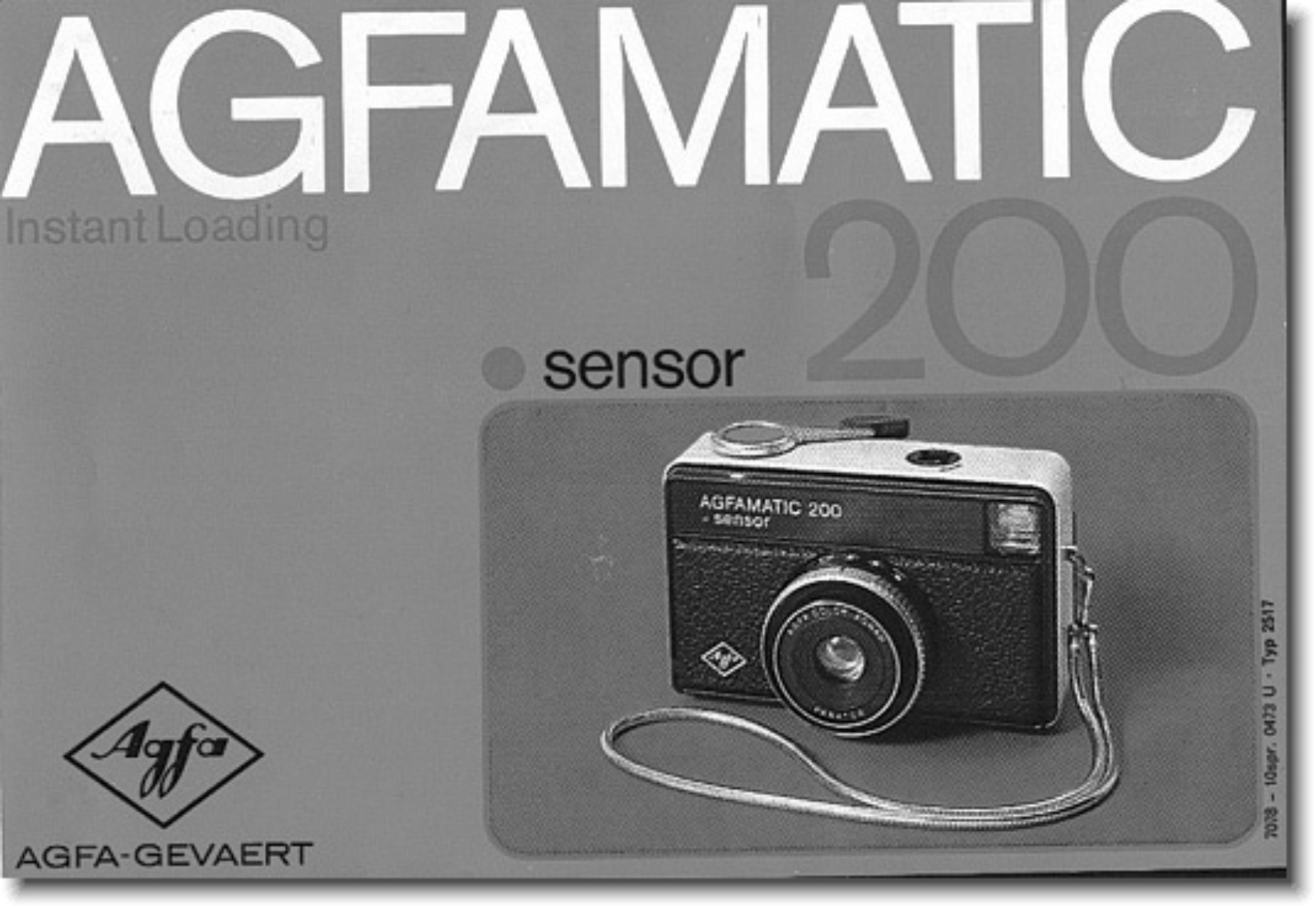 AGFA Agfamatic 200 Guide d'utilisation