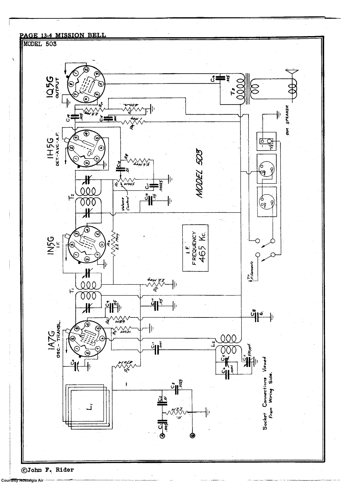 Mission Bell Radio 503 Schematic - ManualMachine.com