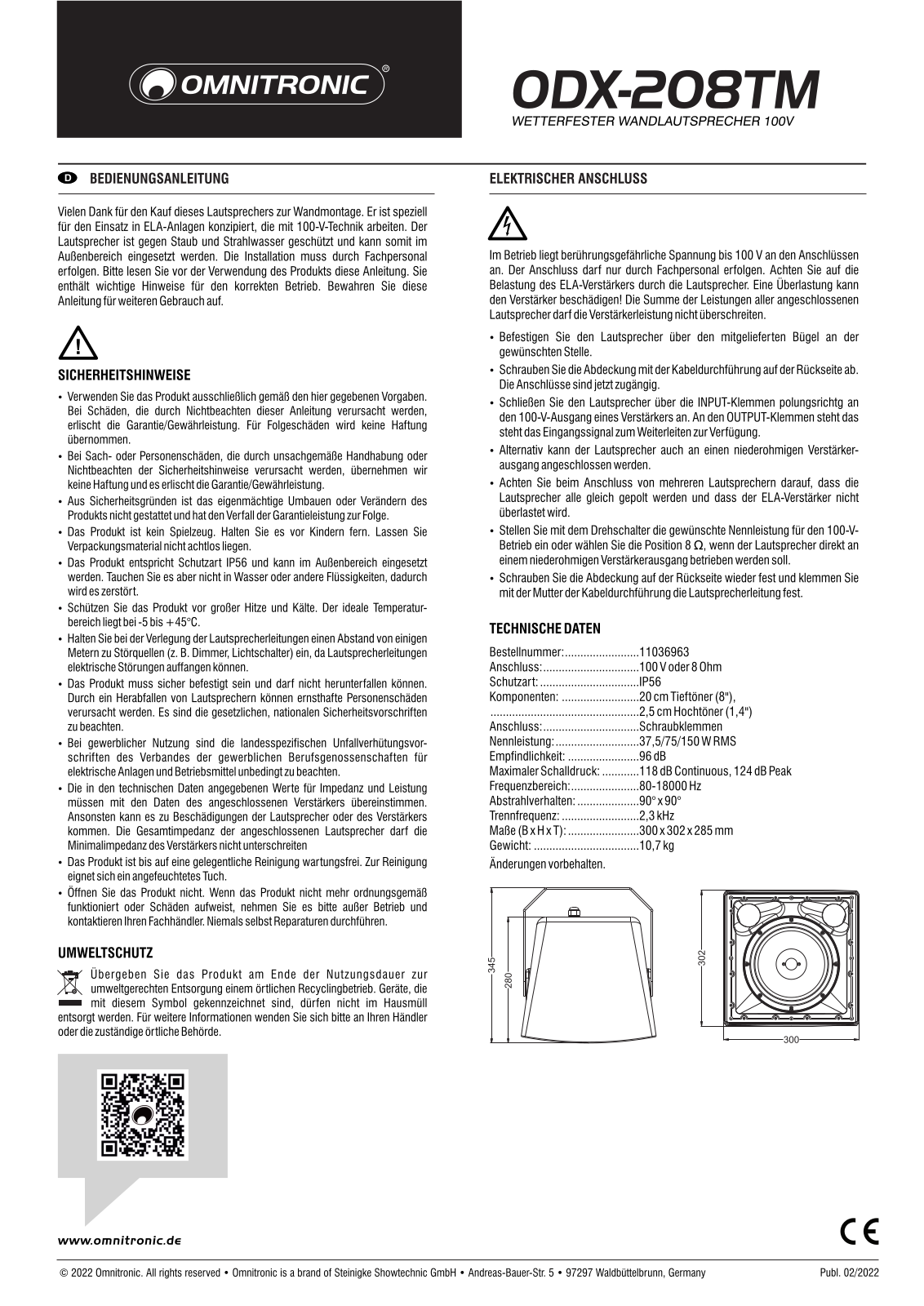 Omnitronic ODX-208TM Operating instructions - ManualMachine.com