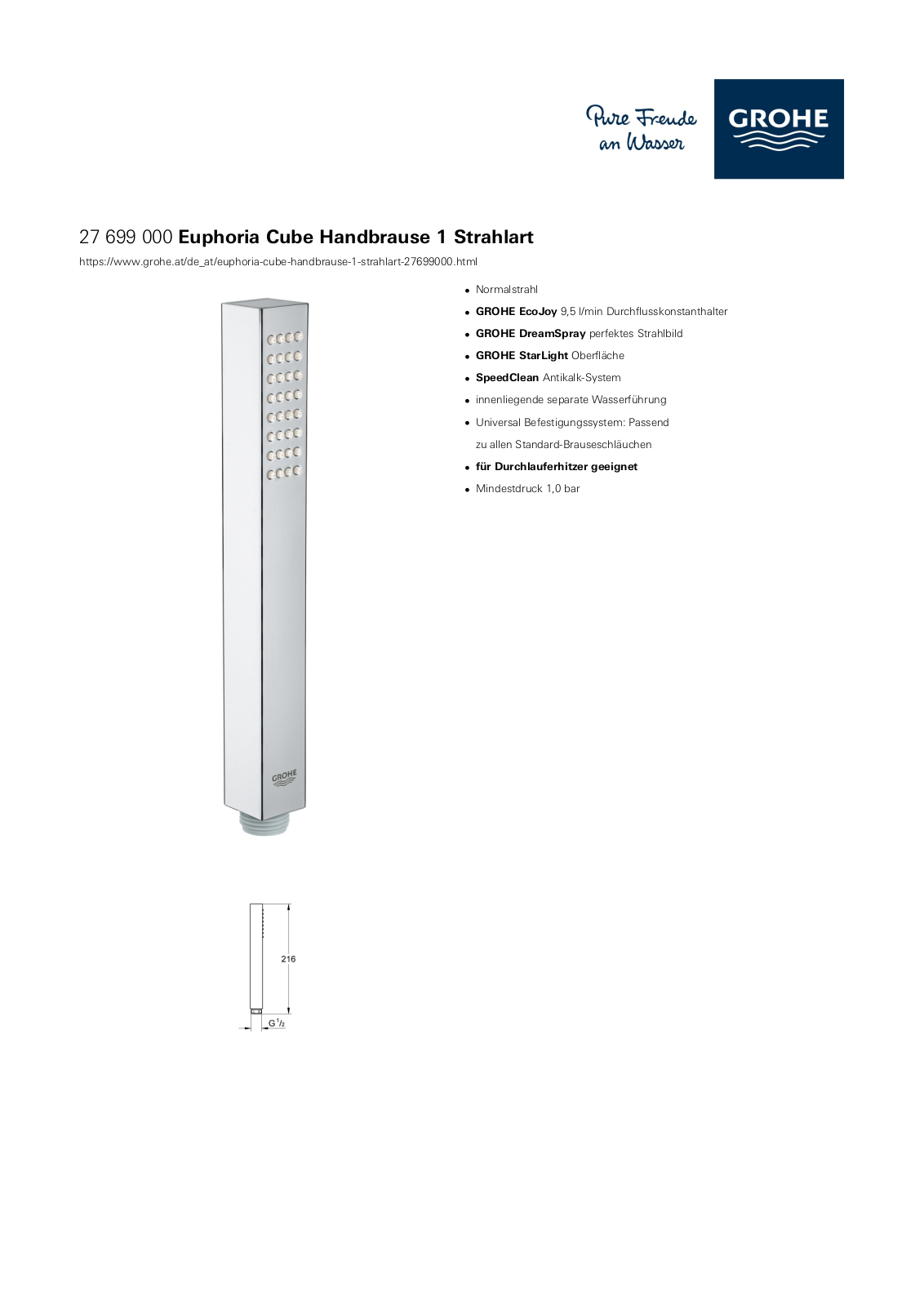 Grohe 27699000 Service Manual