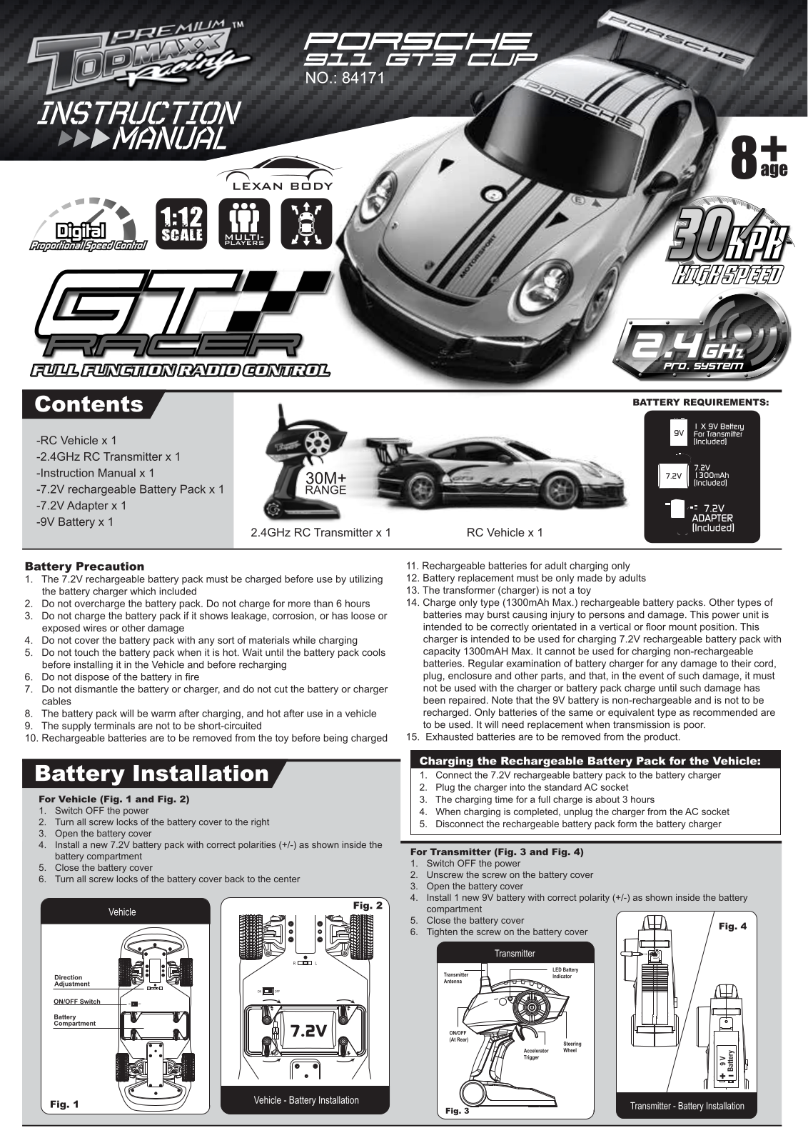 KIDZTECH TOYS 84171 24G TX User Manual