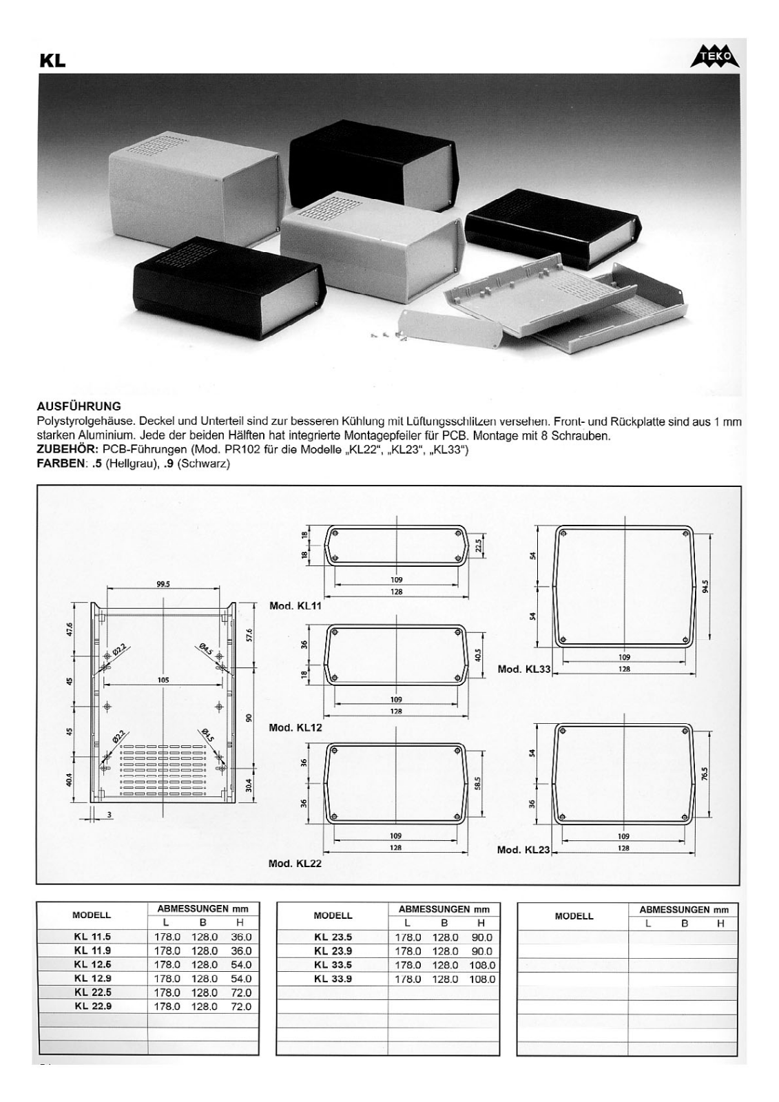 TEKO KL11 Datasheet - ManualMachine.com