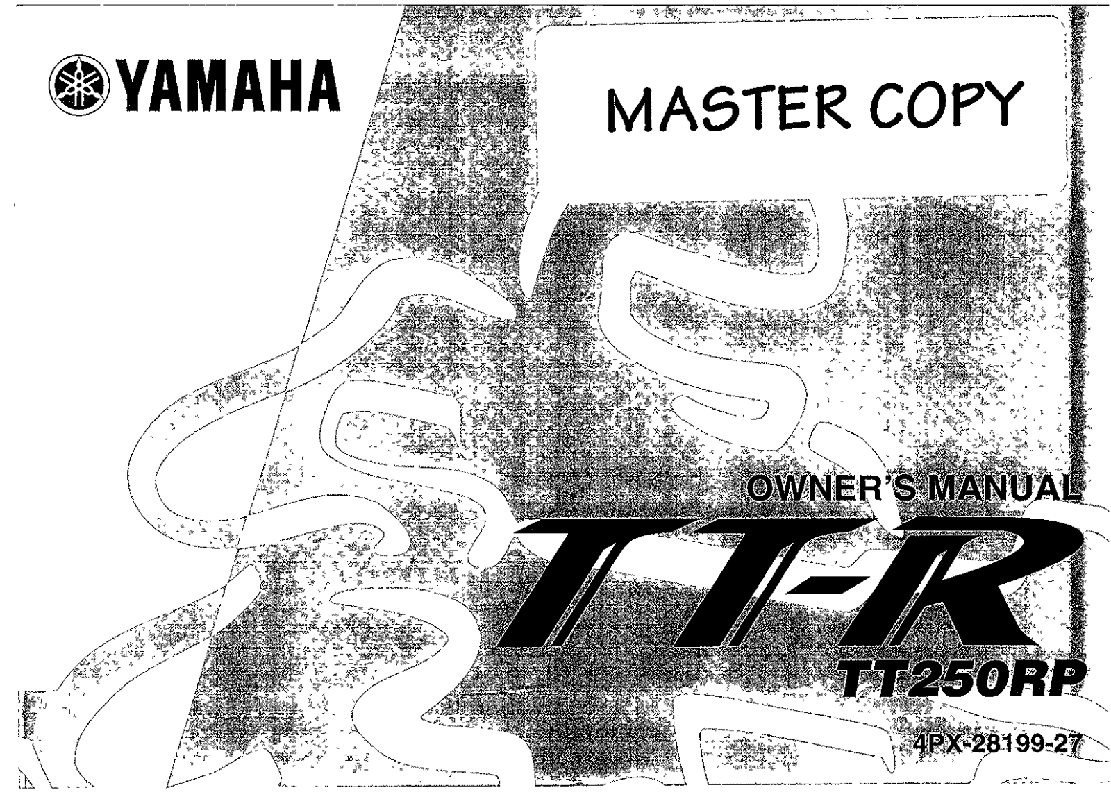 Yamaha TT250 RP 2002 Owner's manual