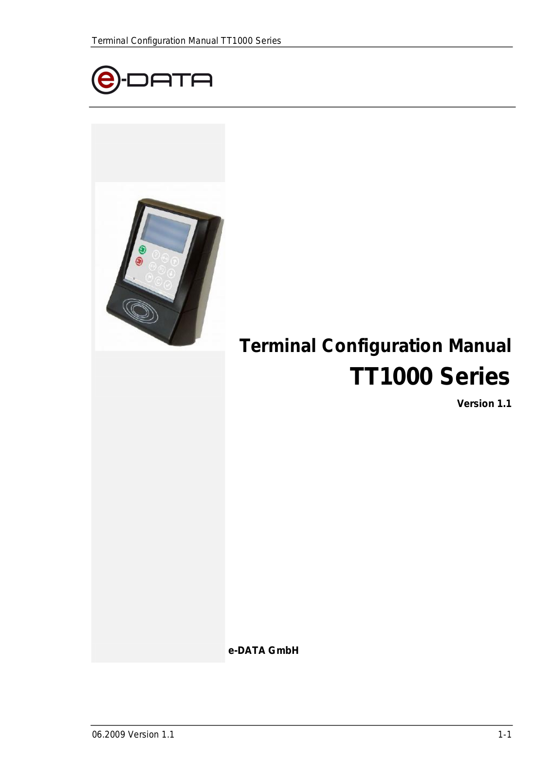 e DATA TT1000 User Manual