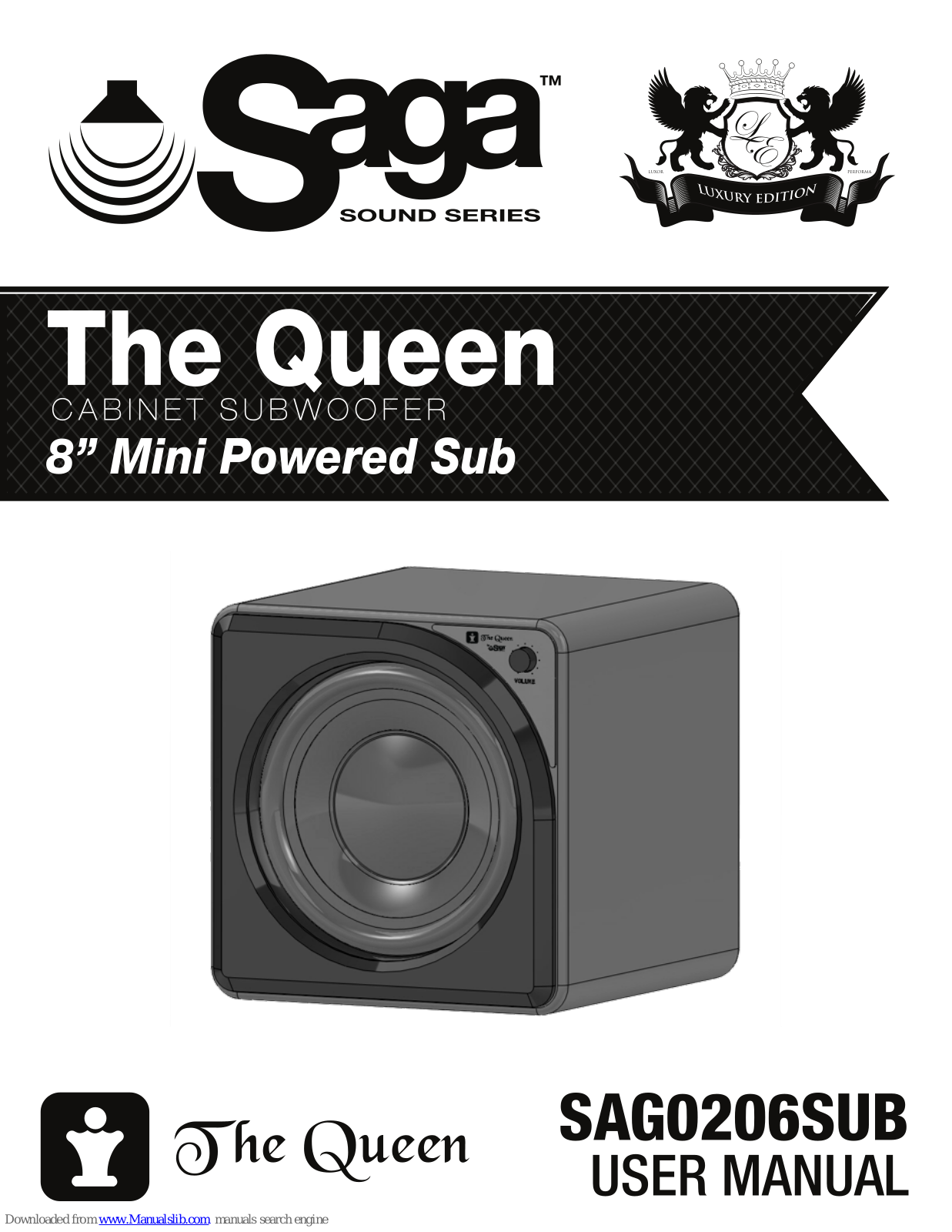 Saga The Queen SAG0206SUB User Manual