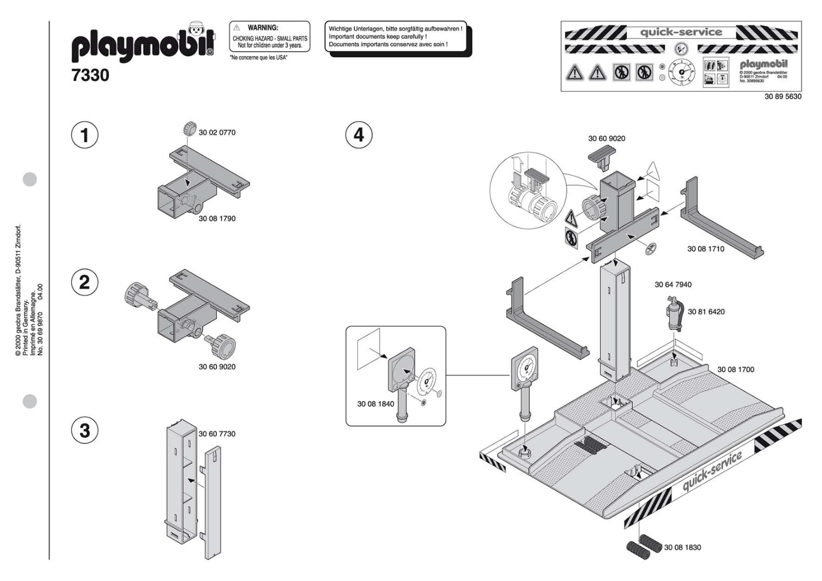 Playmobil 7330 Instructions