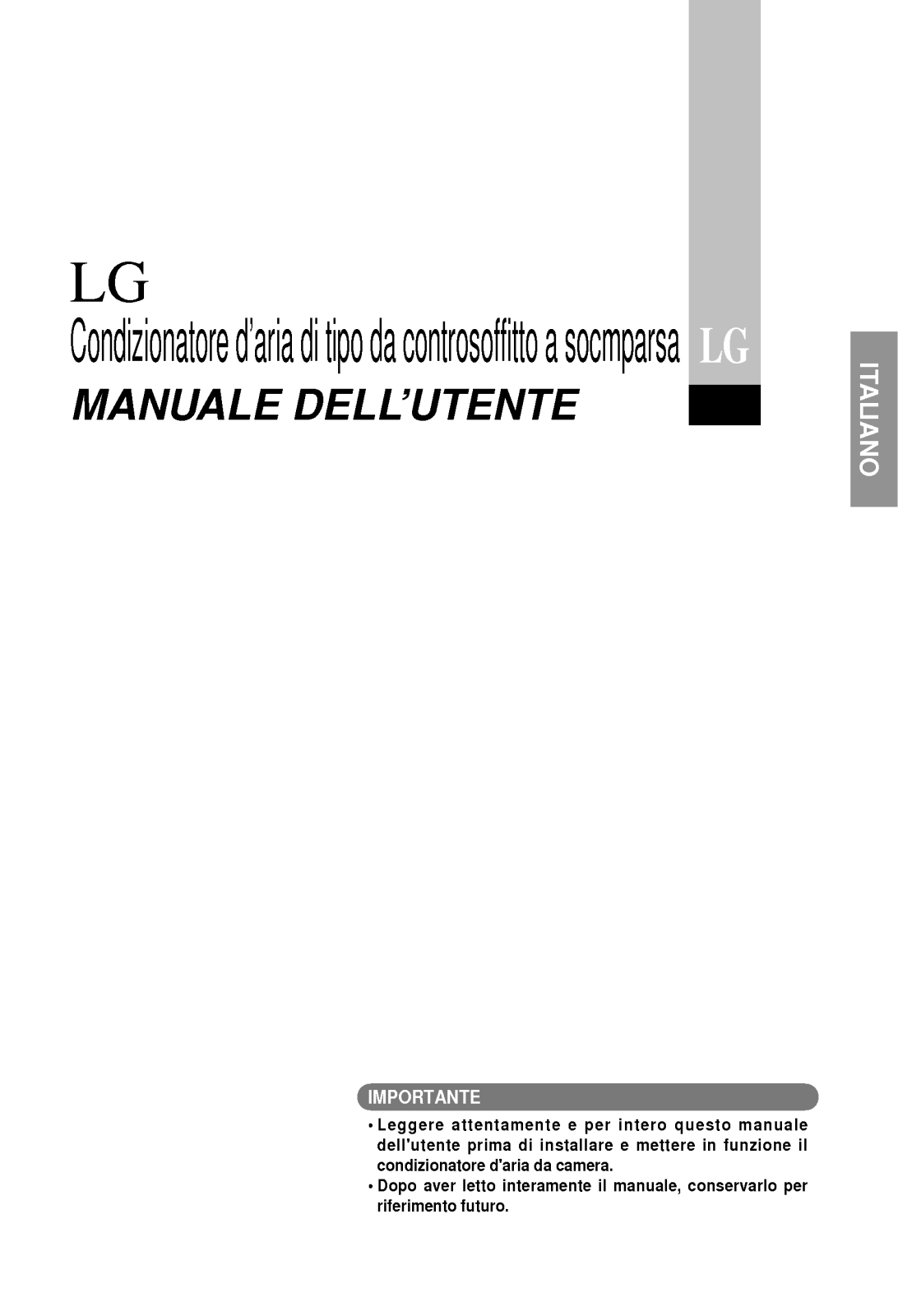 Lg UU18AH, UU18AR User Manual