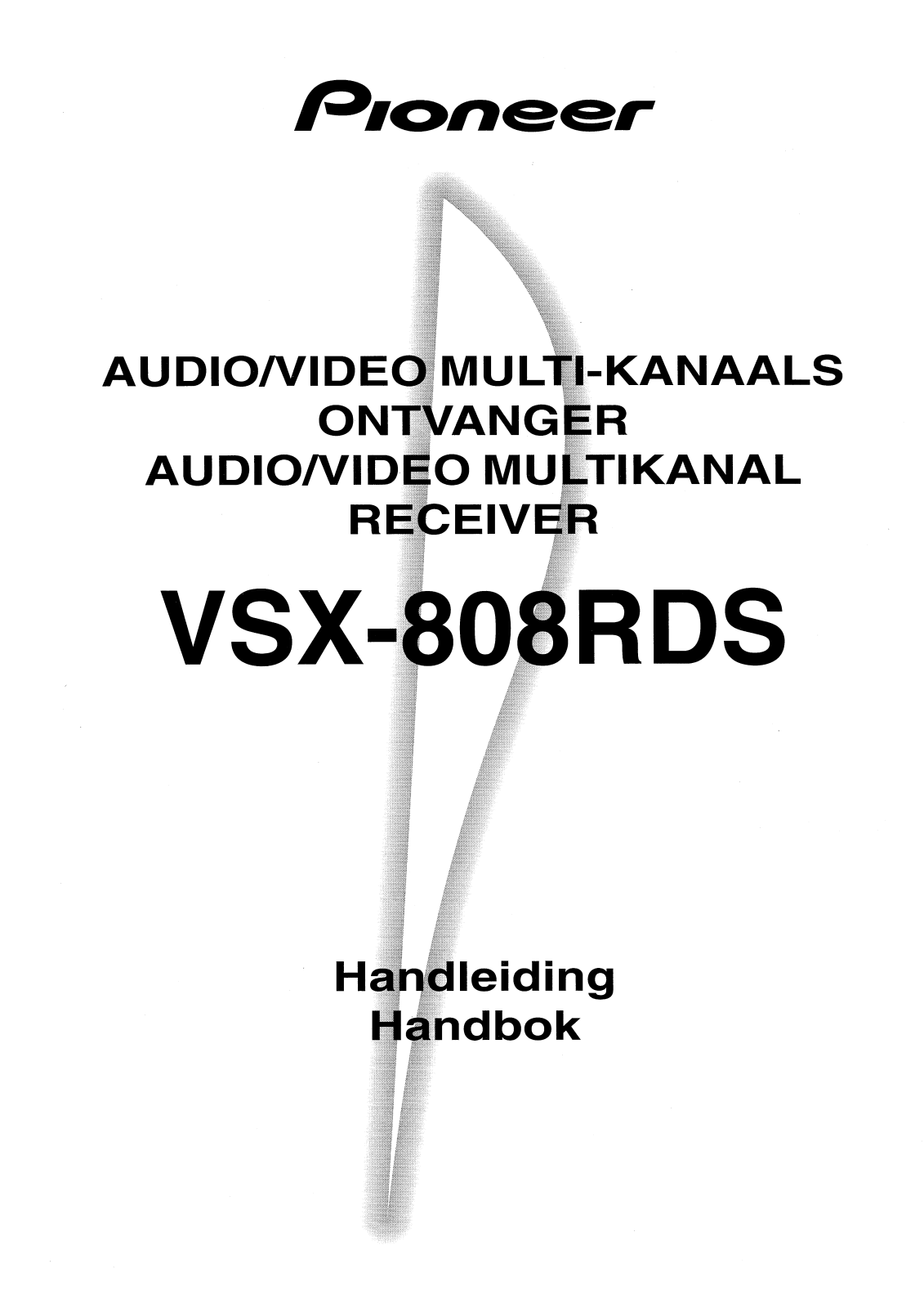 Pioneer VSX-808RDS User Manual