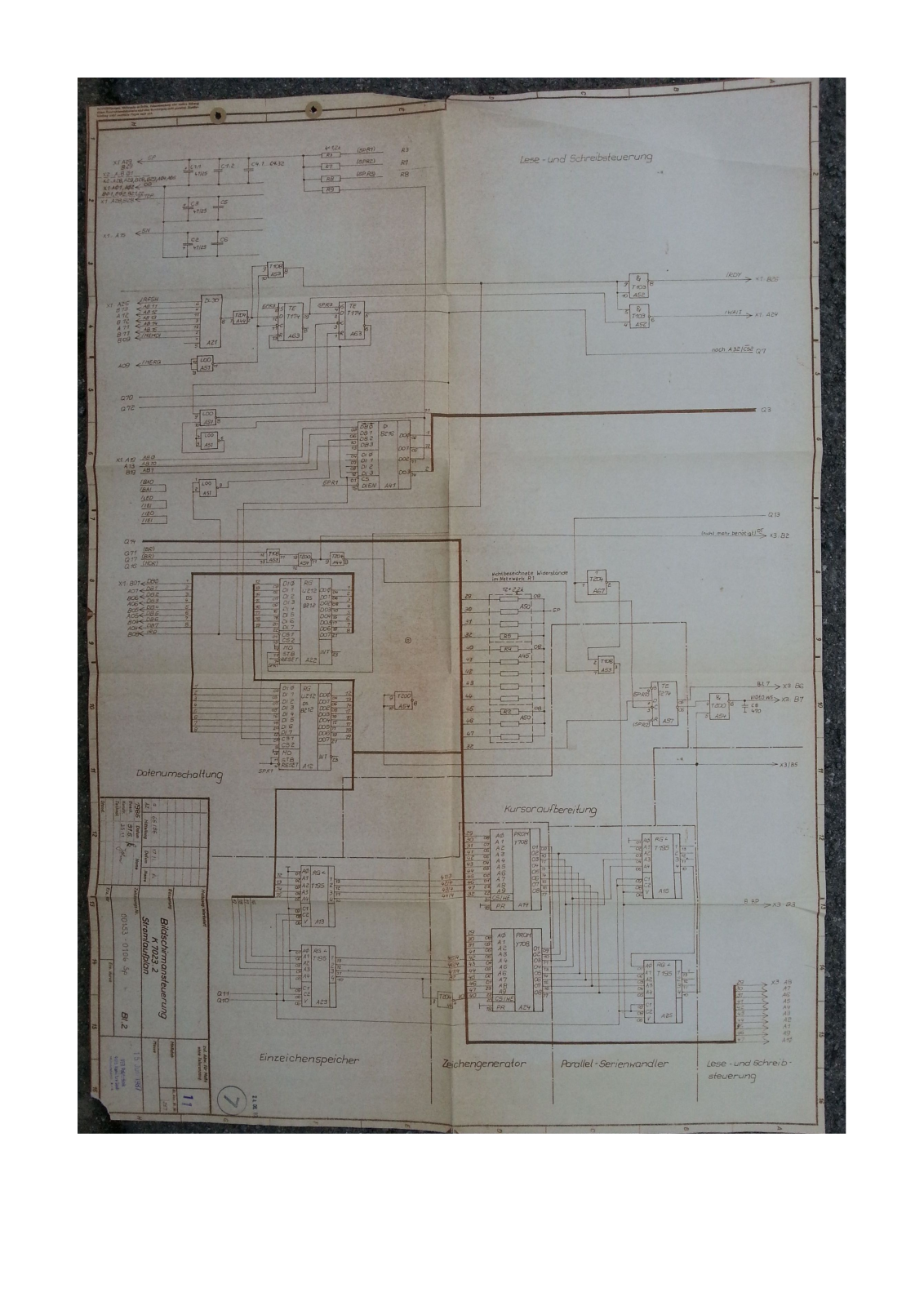 Robotron K-7023.2 Schematic