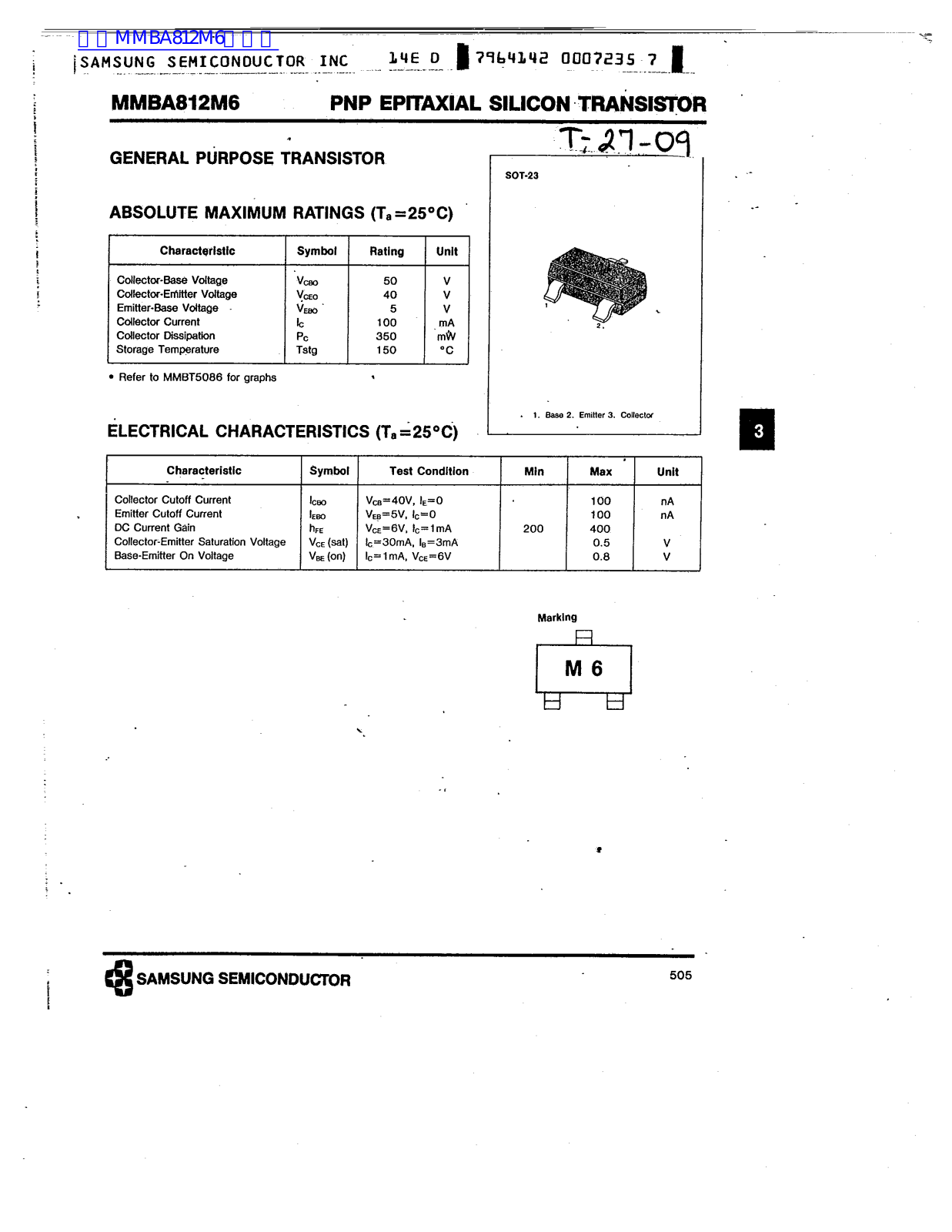 SAMSUNG MMBA812M6 User Manual