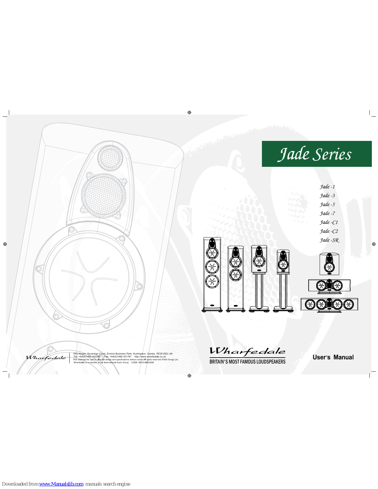 Wharfedale Pro Jade-Cl User Manual