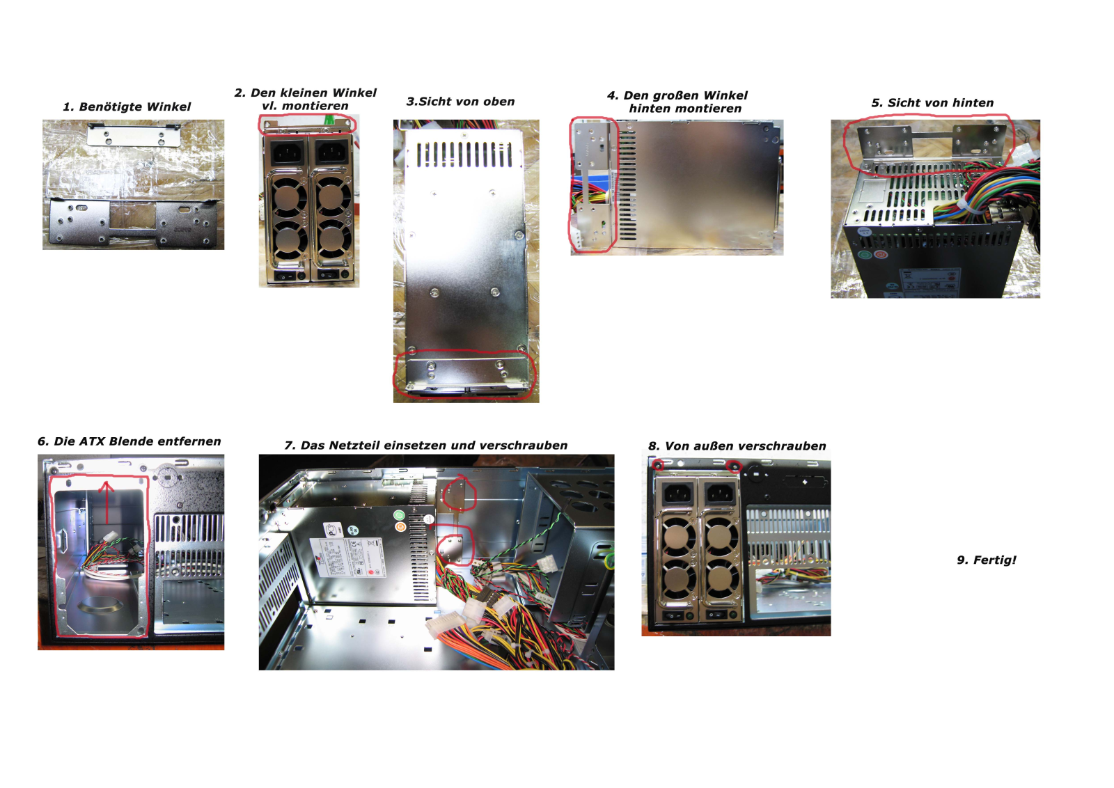 Chieftec MRG-6500P 500W redundant, ATX 2.3 operation manual